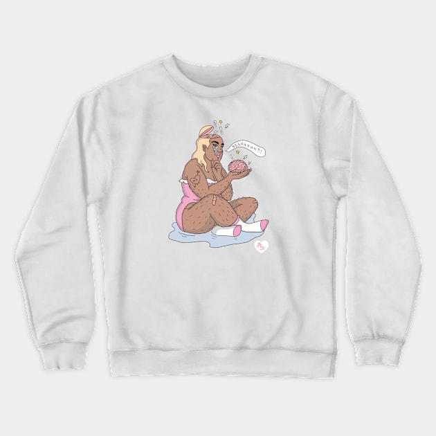 Brain, Shhhh! Crewneck Sweatshirt by AilieBanks